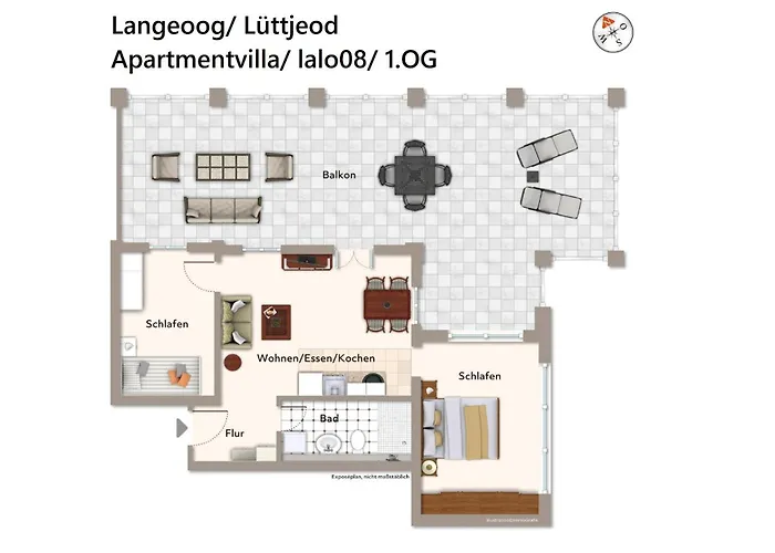 公寓 Luettjeod Apartmentvilla Luettjeod Apartmentvilla 08 朗格奥